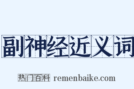 副神经近义词是什么意思的图片